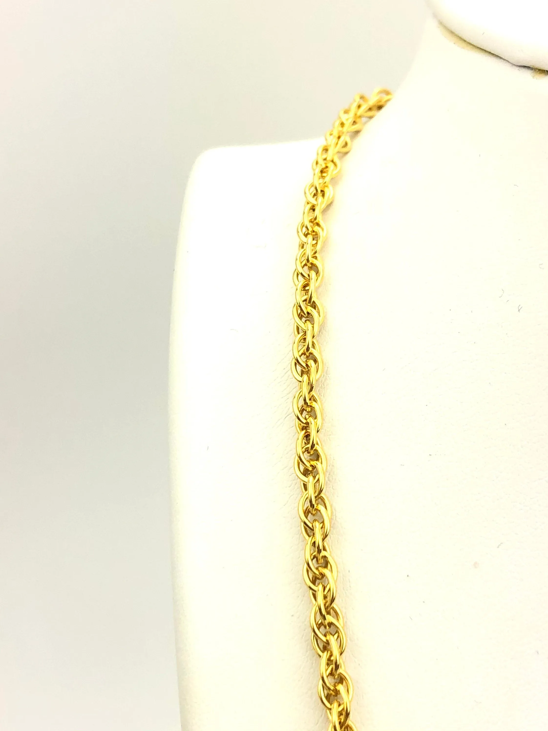 14KGF 2.9mm Double Rope Chain Sku#W294