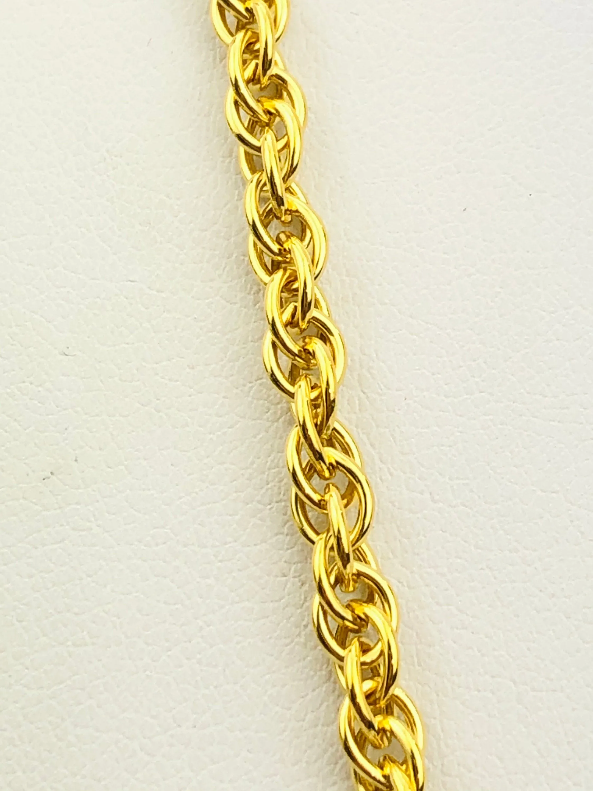 14KGF 2.9mm Double Rope Chain Sku#W294