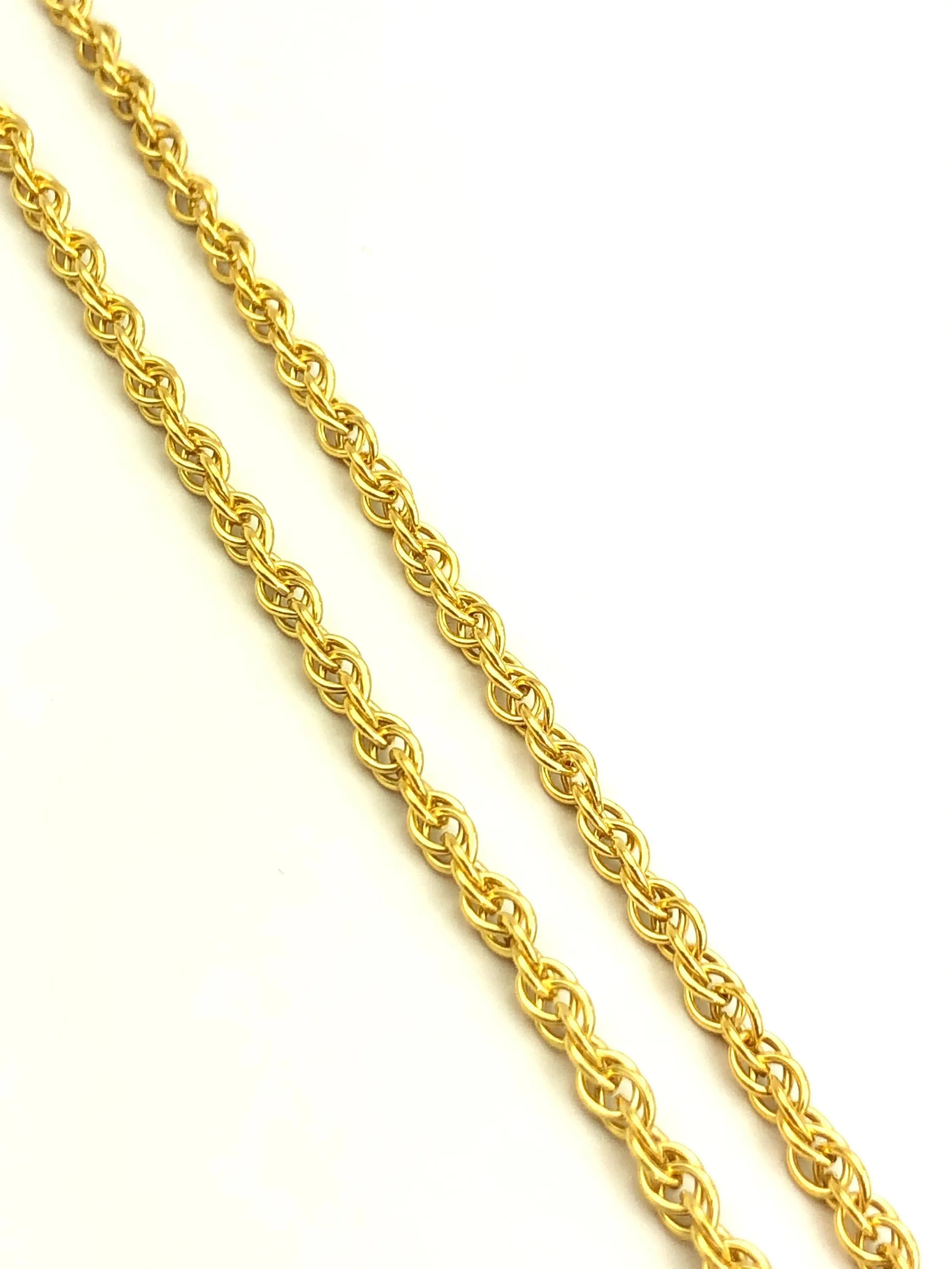 14KGF 2.9mm Double Rope Chain Sku#W294