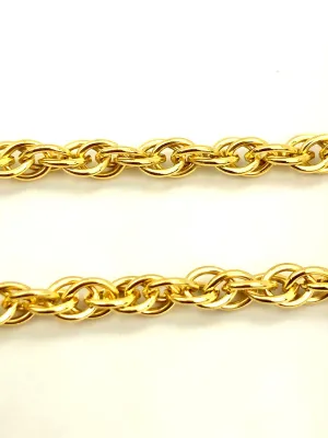 14KGF 2.9mm Double Rope Chain Sku#W294
