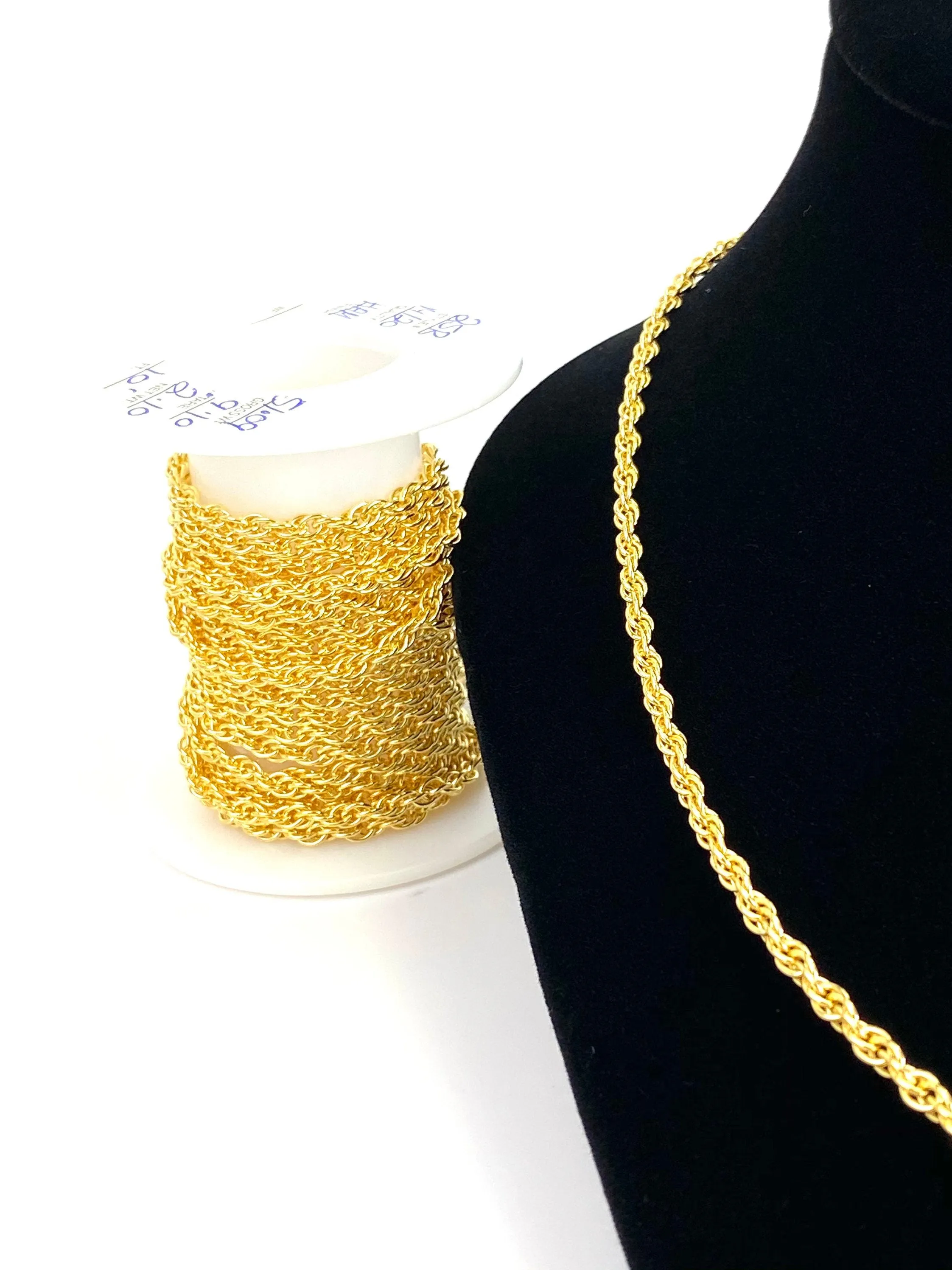 14KGF 2mm Rope Chain, 14KGF, 14K Gold Filled, 14K Gold Fill, 14K Gold, Sku: 25R