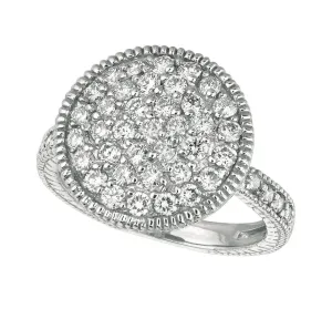 1.50 Carat Natural Diamond Cocktail Cluster Ring G SI 14K White Gold