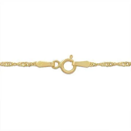 1.5mm Singapore Chain in Gold