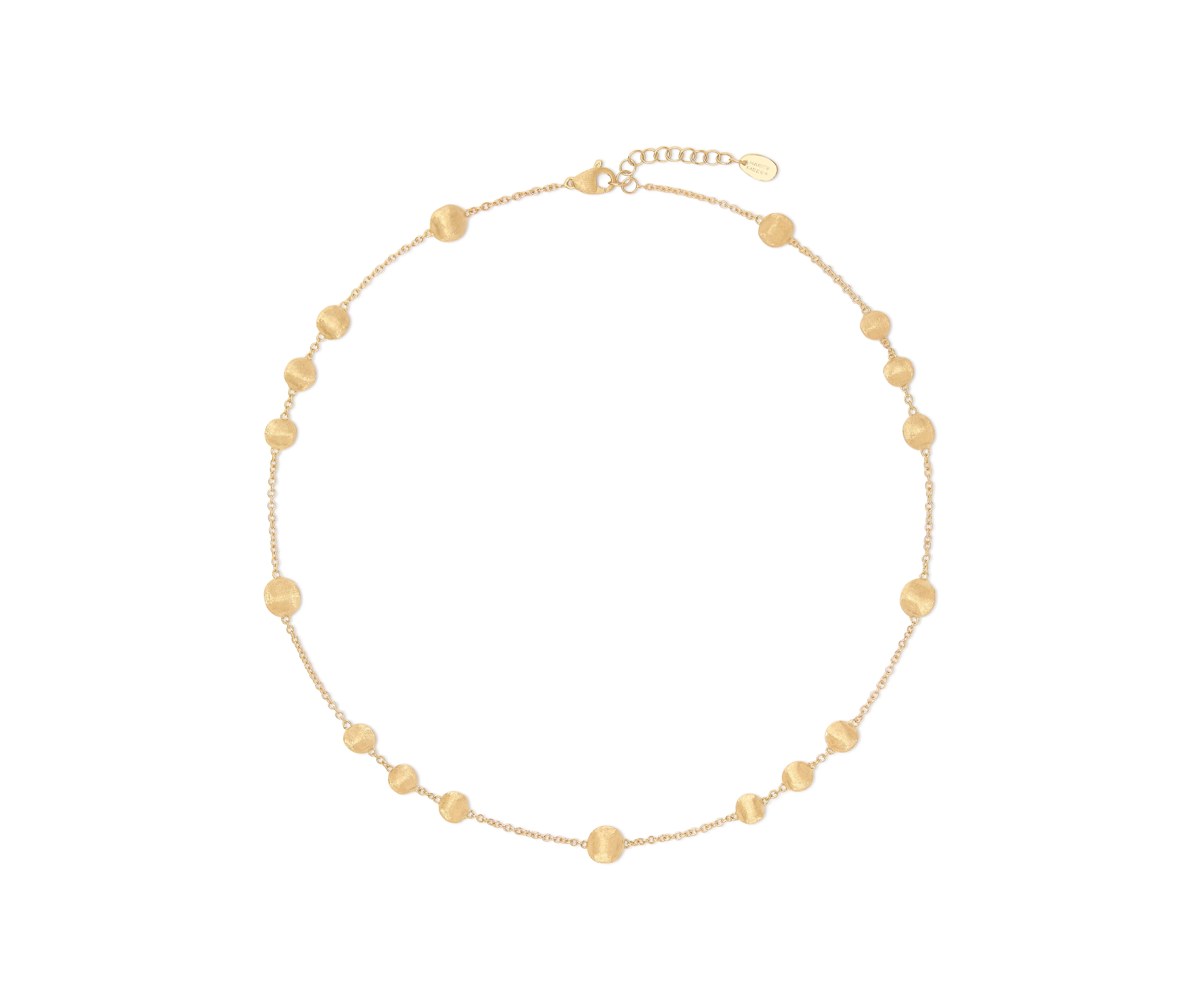 18K Yellow Gold Bead Necklace