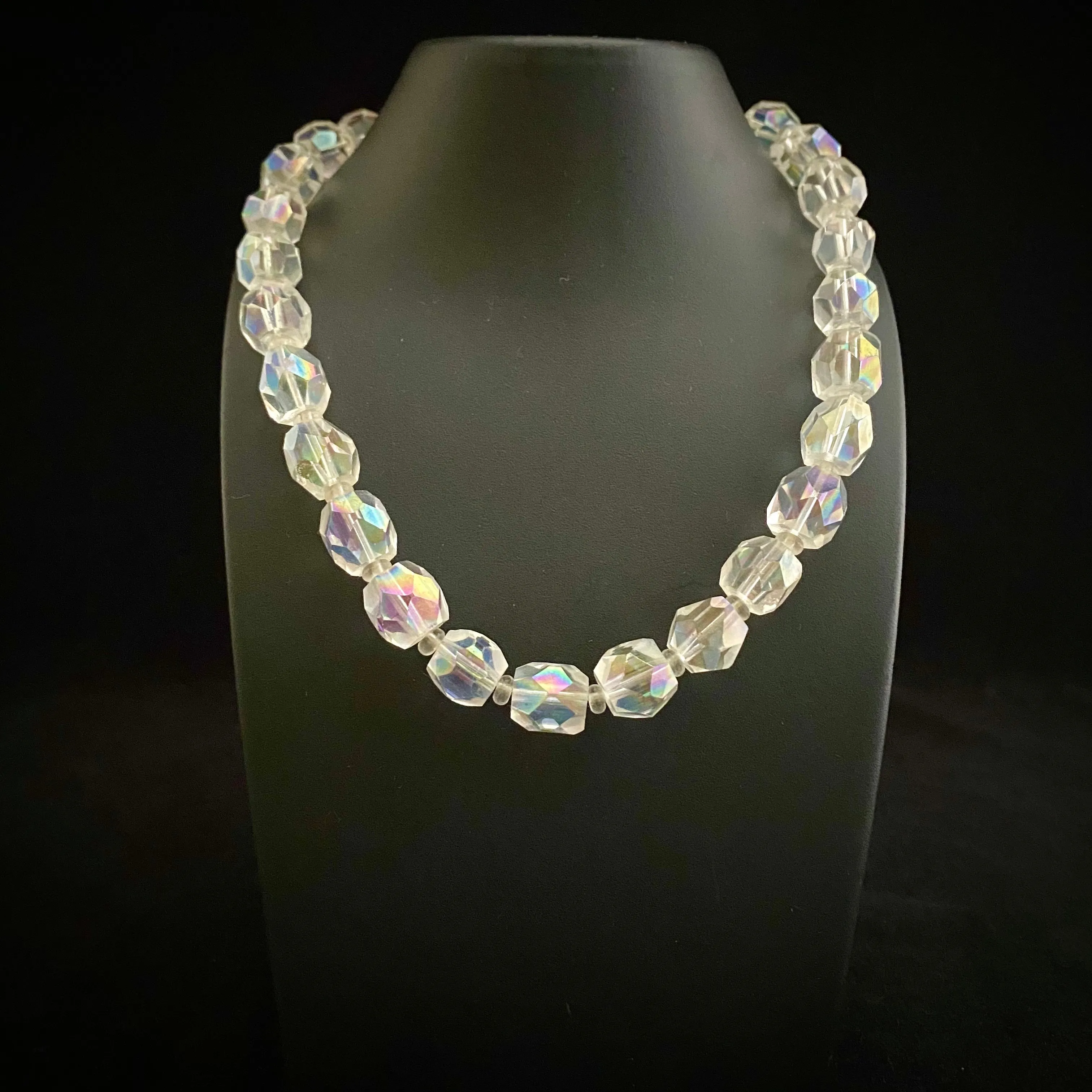 1950s Glass Crystal Necklace