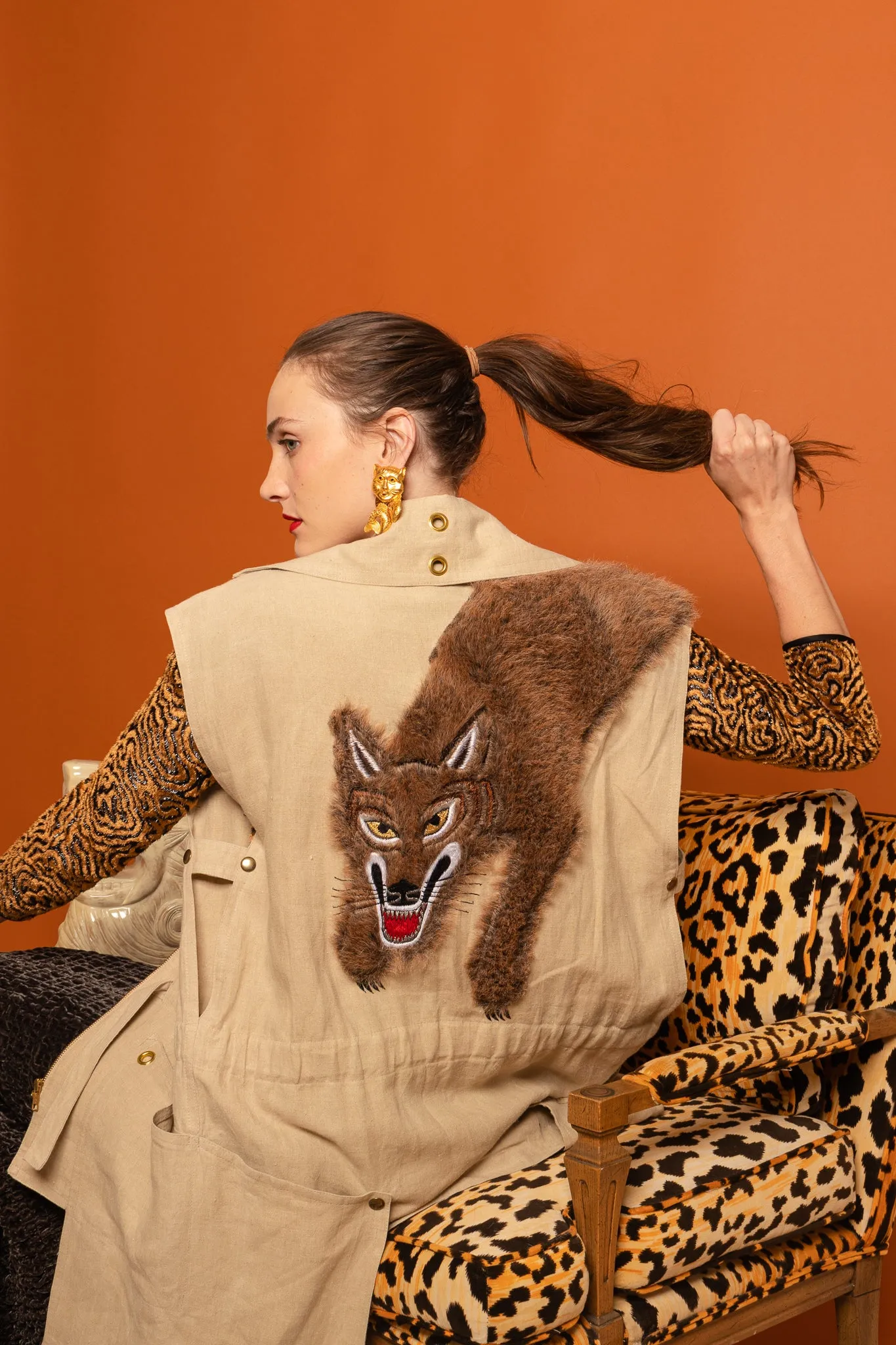 1981 Wolf Duster Linen Vest