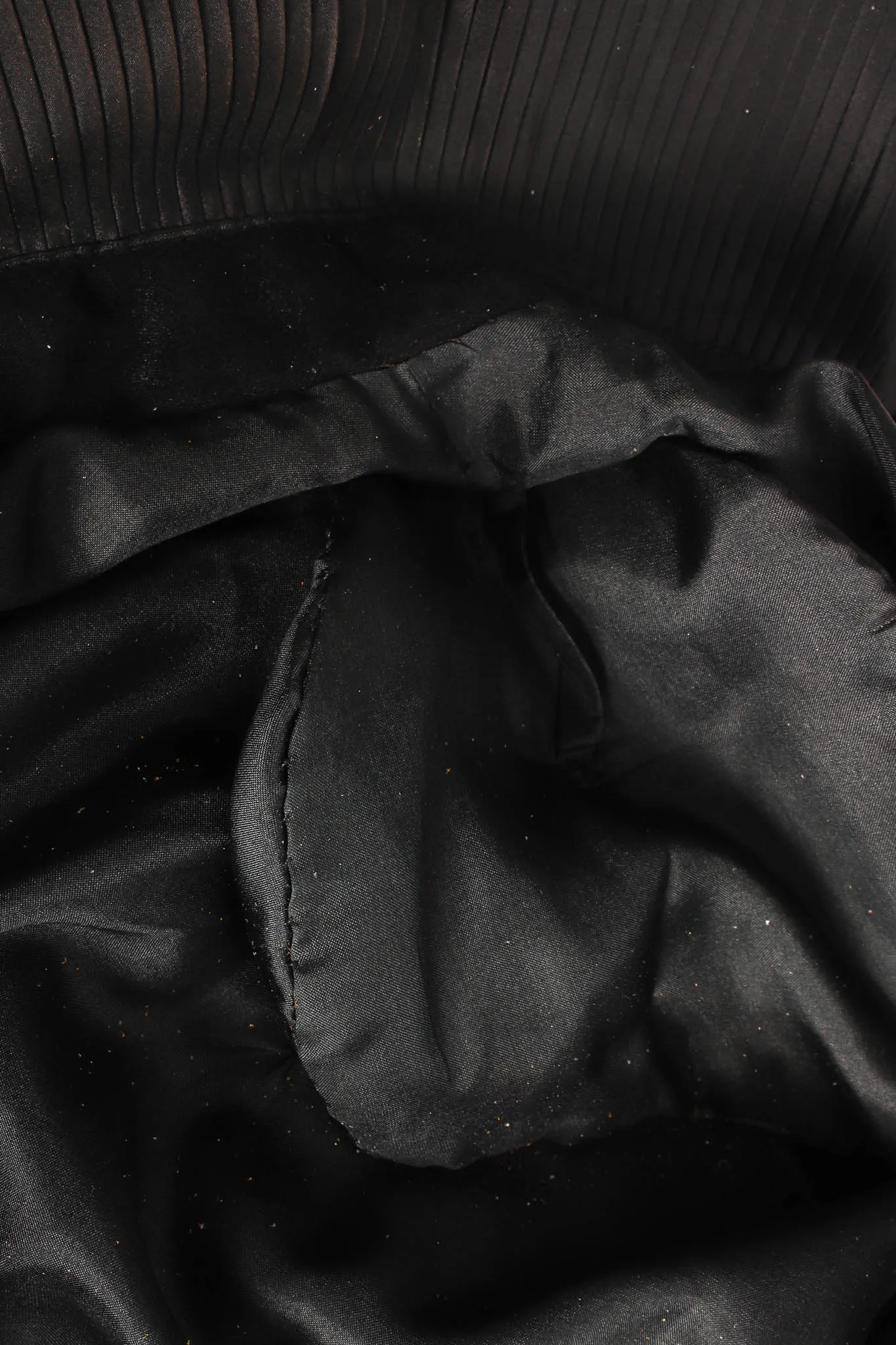 1985 A/W Couture Ruffle Pleat Velvet Taffeta Gown