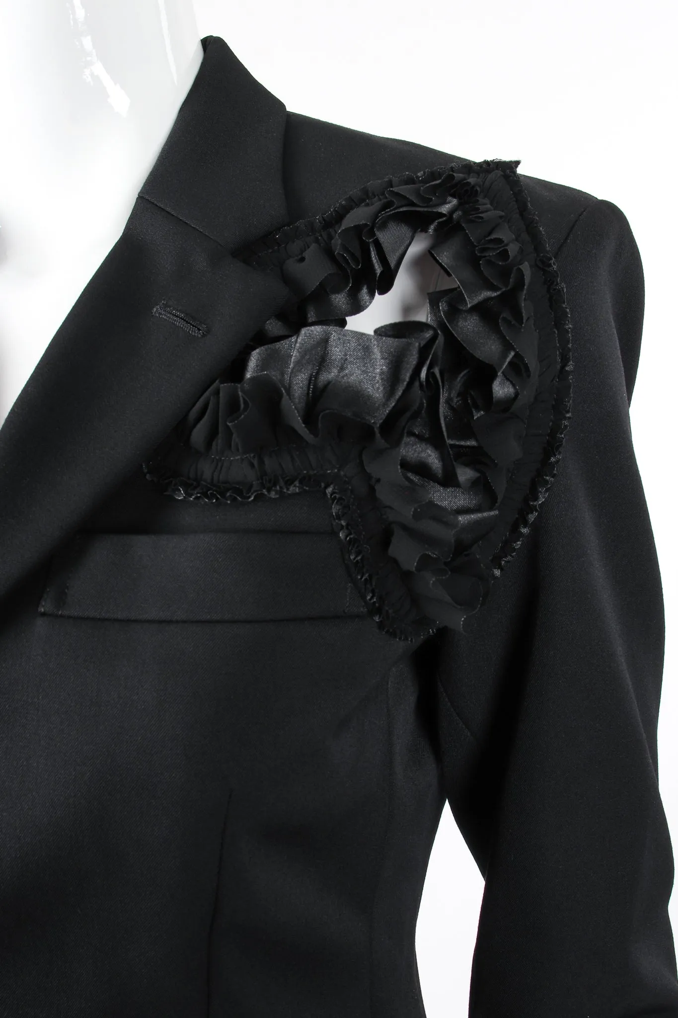 2008 Ruffle Heart Cutout Jacket