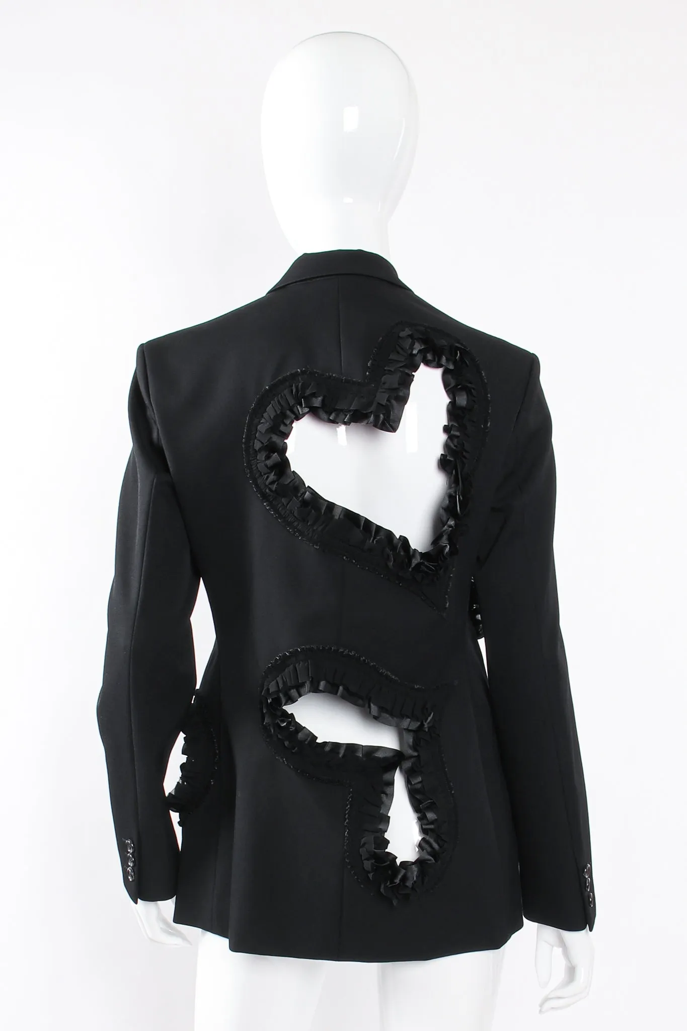 2008 Ruffle Heart Cutout Jacket