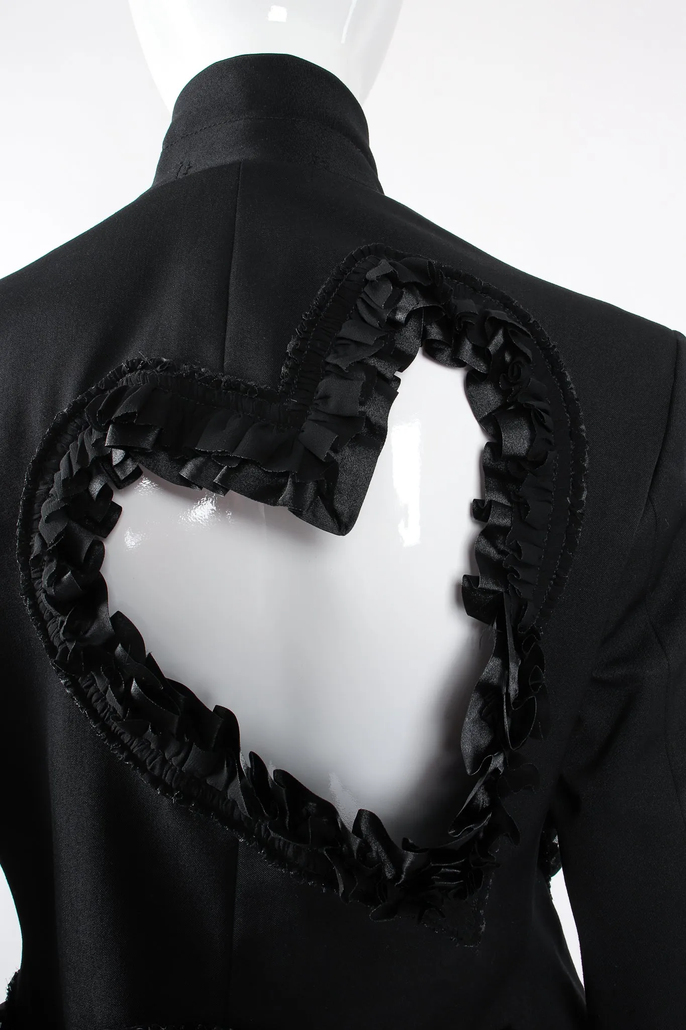 2008 Ruffle Heart Cutout Jacket