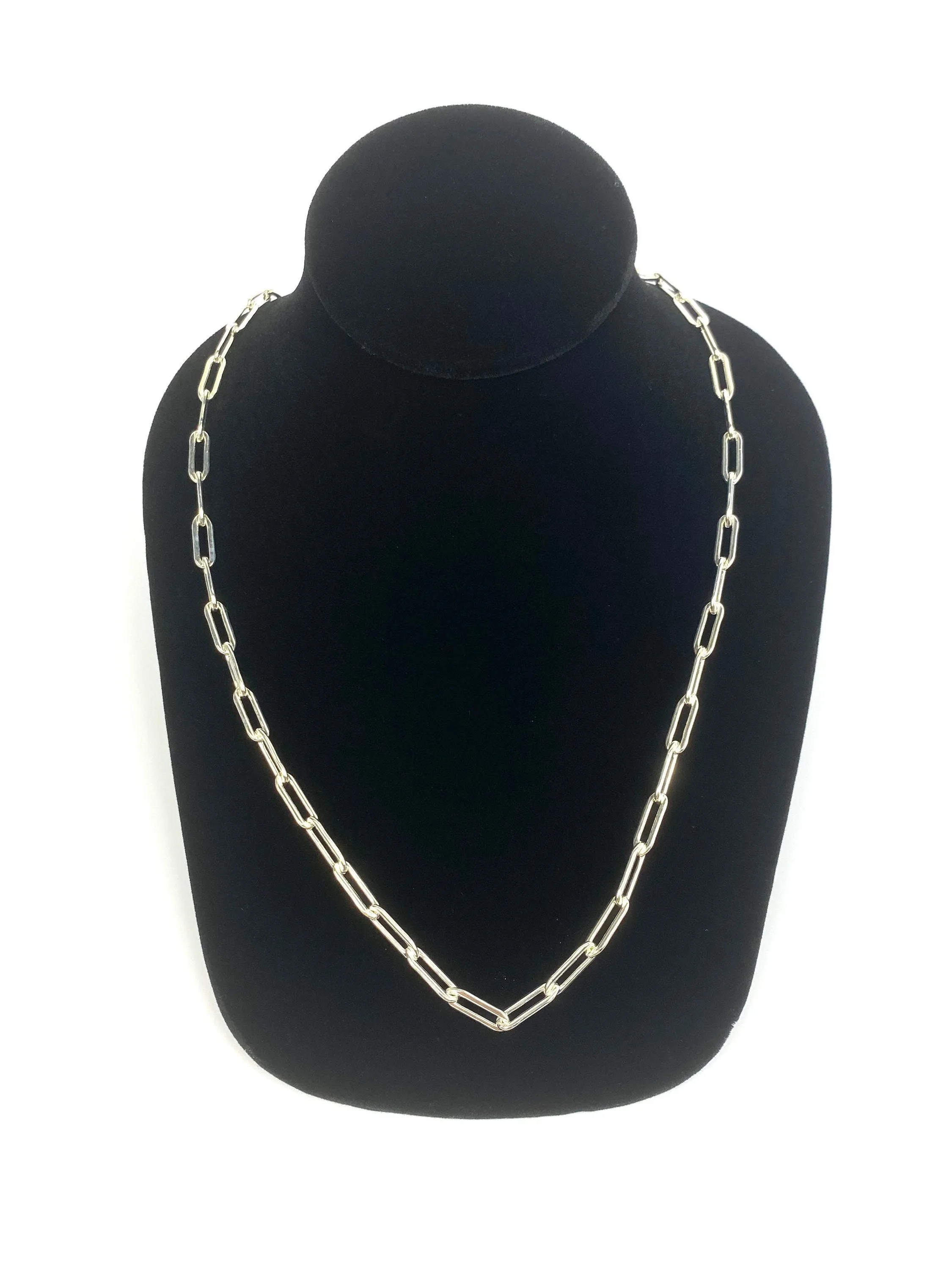 24” Sterling Silver Elongated Chain, Sku: SM25ILC-24