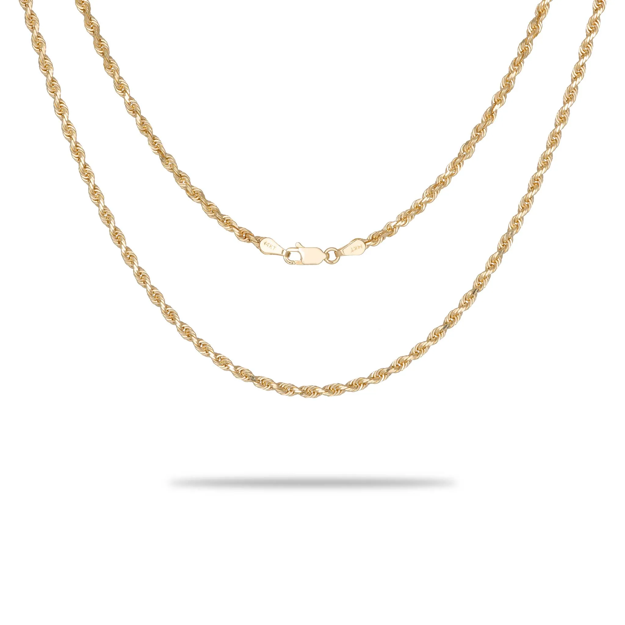 3mm Rope Chain in Gold