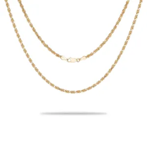 3mm Rope Chain in Gold