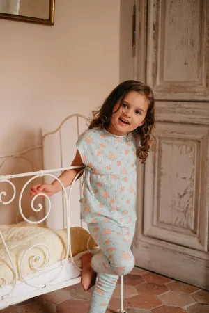 [4y] Louise Misha Leggings Anandou Vintage Blue Flowers
