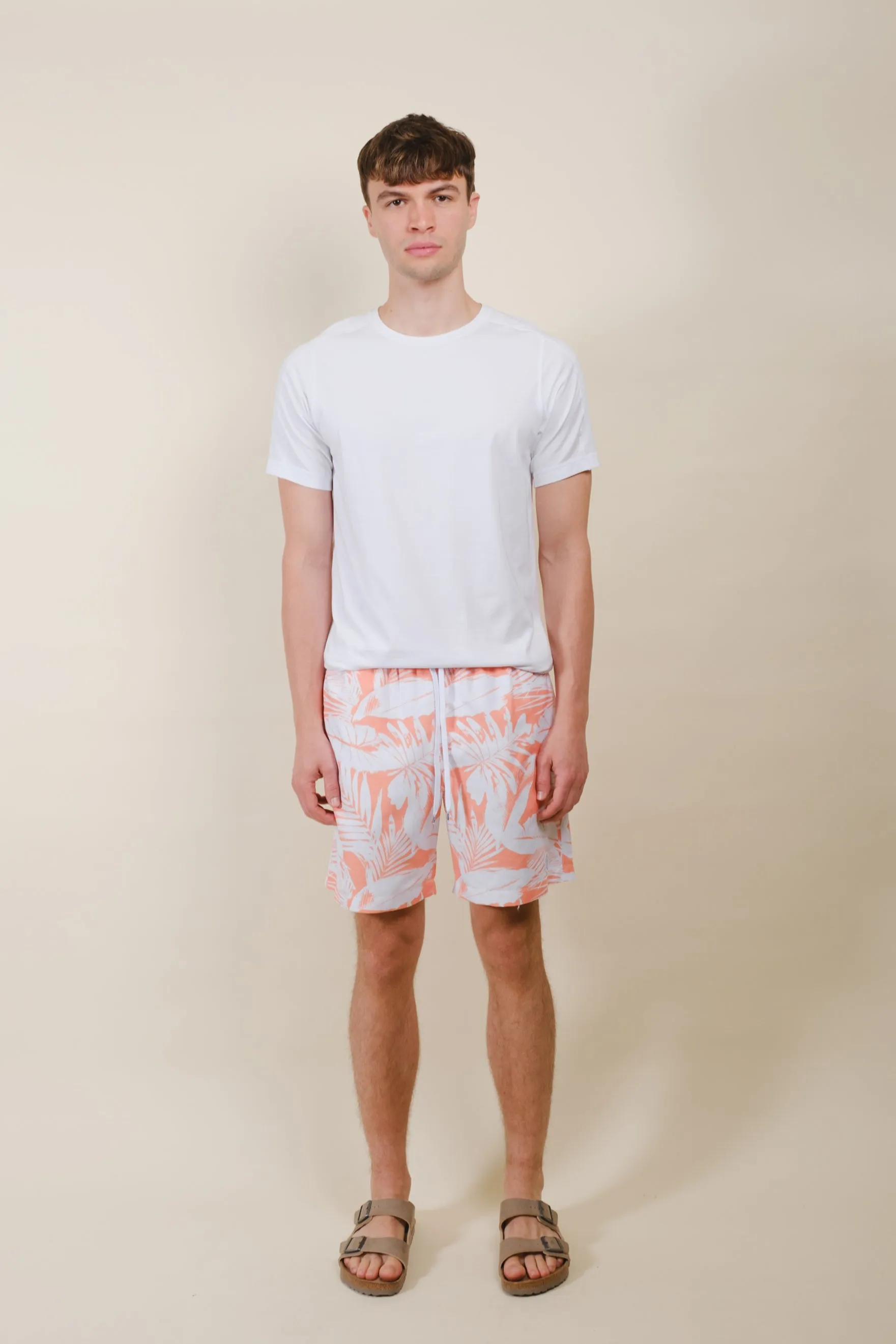 7" Tropical Contrast Swim Short