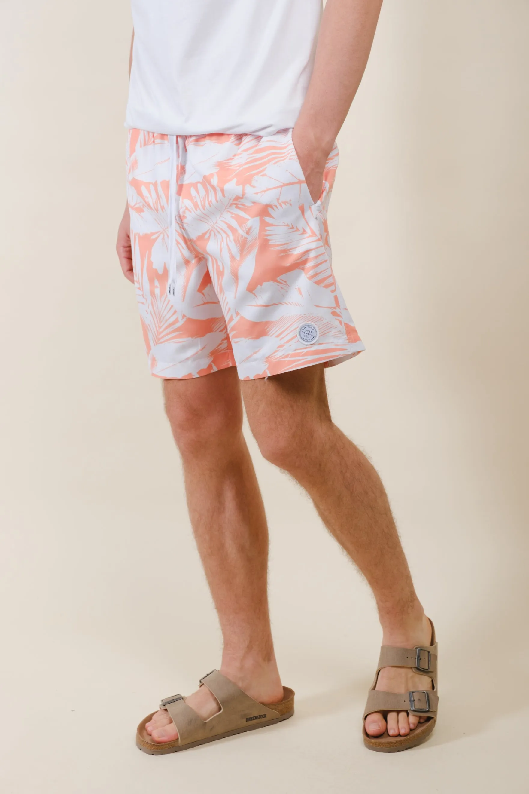 7" Tropical Contrast Swim Short