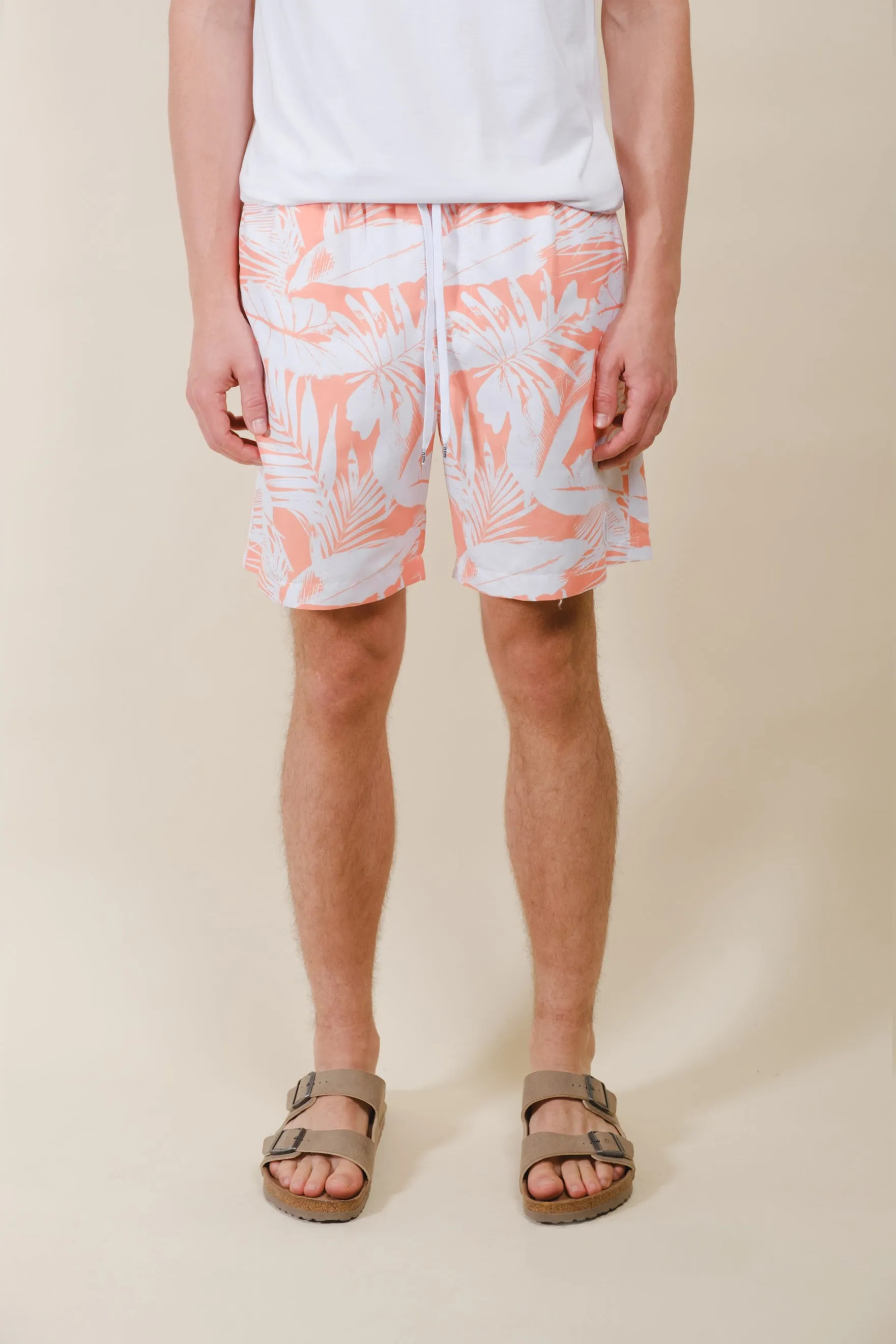 7" Tropical Contrast Swim Short