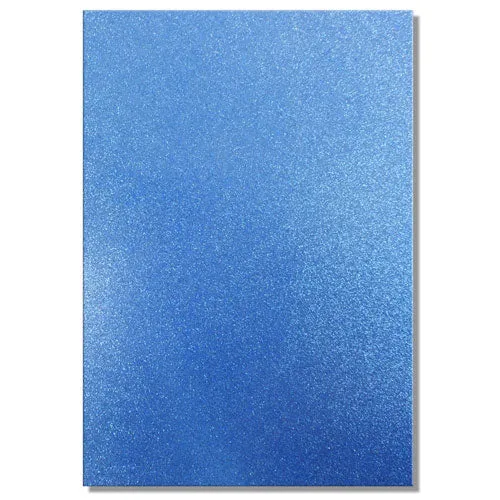 A4 Dovecraft Glitter Card Sheet Card Making 220gsm - Blue