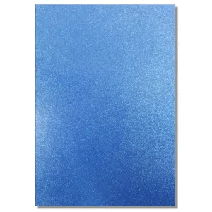A4 Dovecraft Glitter Card Sheet Card Making 220gsm - Blue