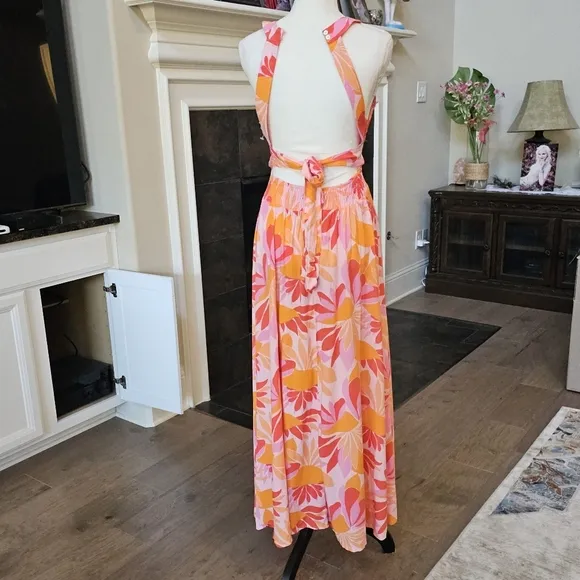 Abel the Label floral Anthropologie Rumi  dress xs