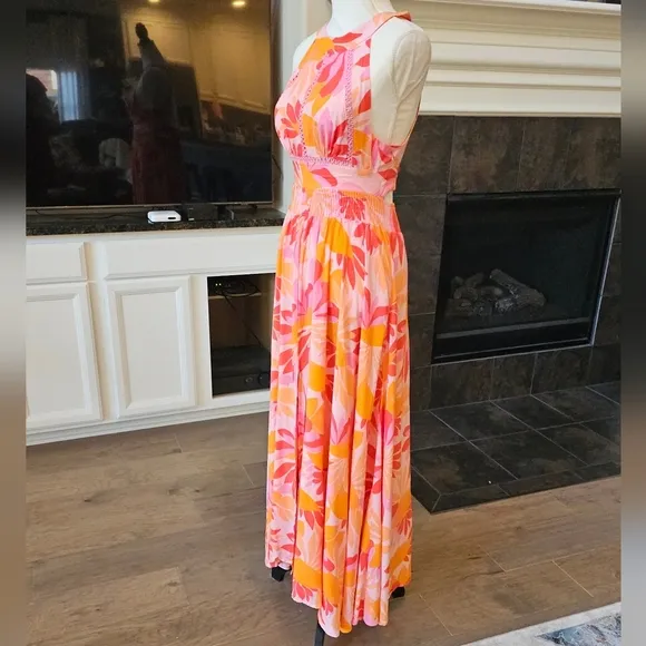 Abel the Label floral Anthropologie Rumi  dress xs