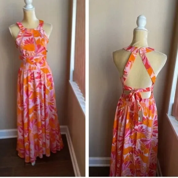 Abel the Label floral Anthropologie Rumi  dress xs