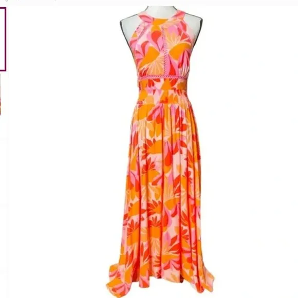 Abel the Label floral Anthropologie Rumi  dress xs