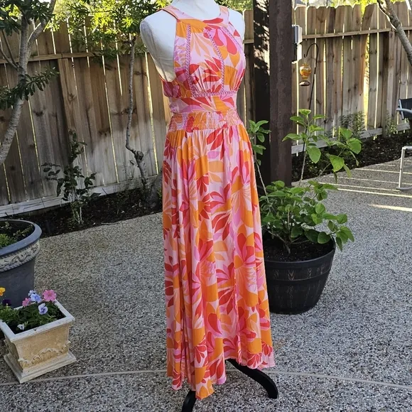 Abel the Label floral Anthropologie Rumi  dress xs