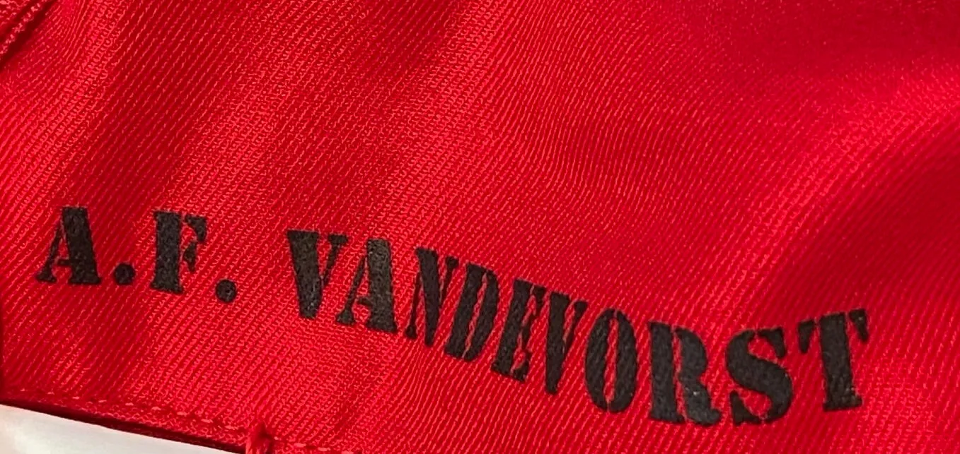 AF Vandervorst Early 2000's Red Strapless Dress