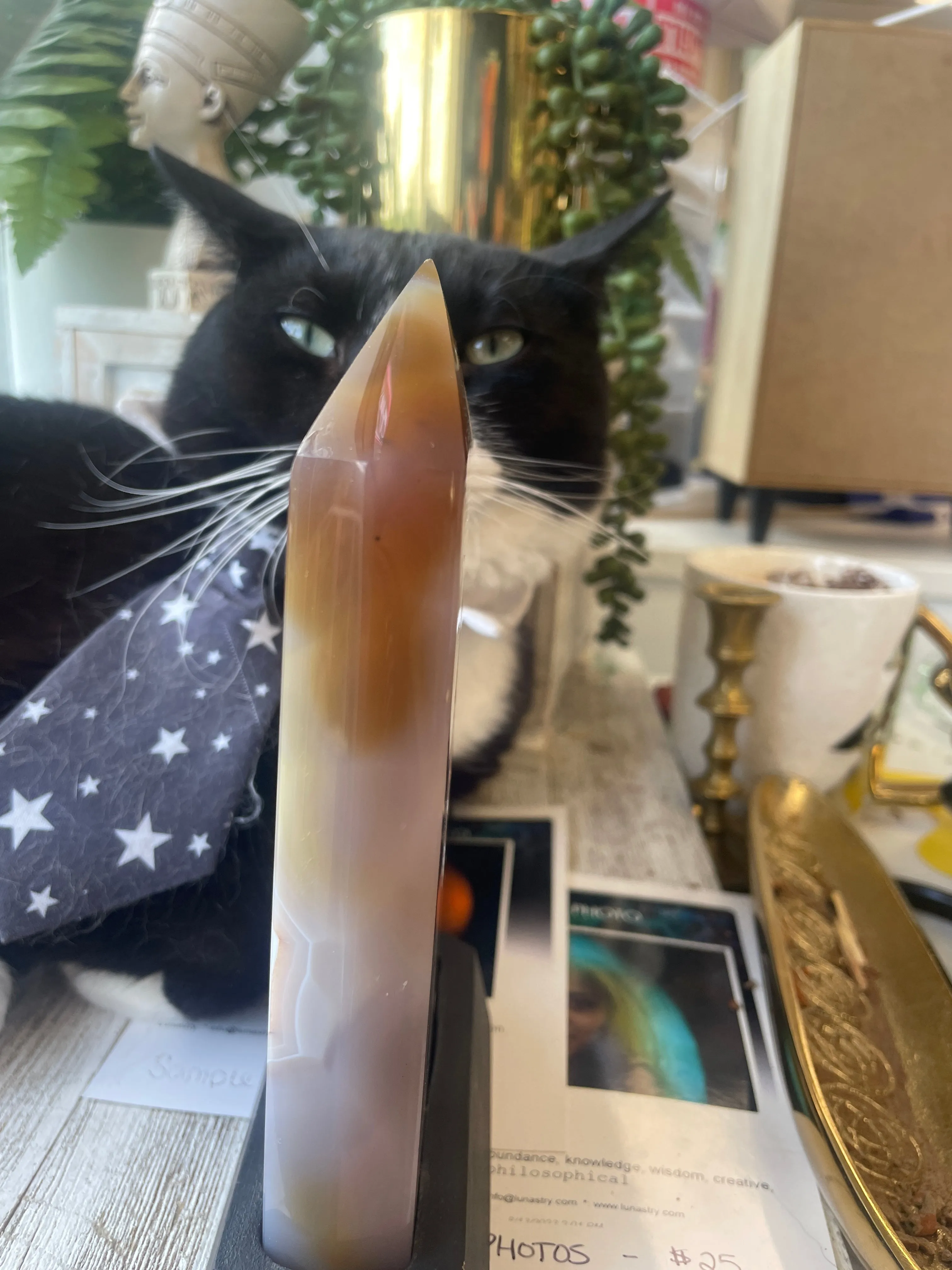 Agate Druzy on stand