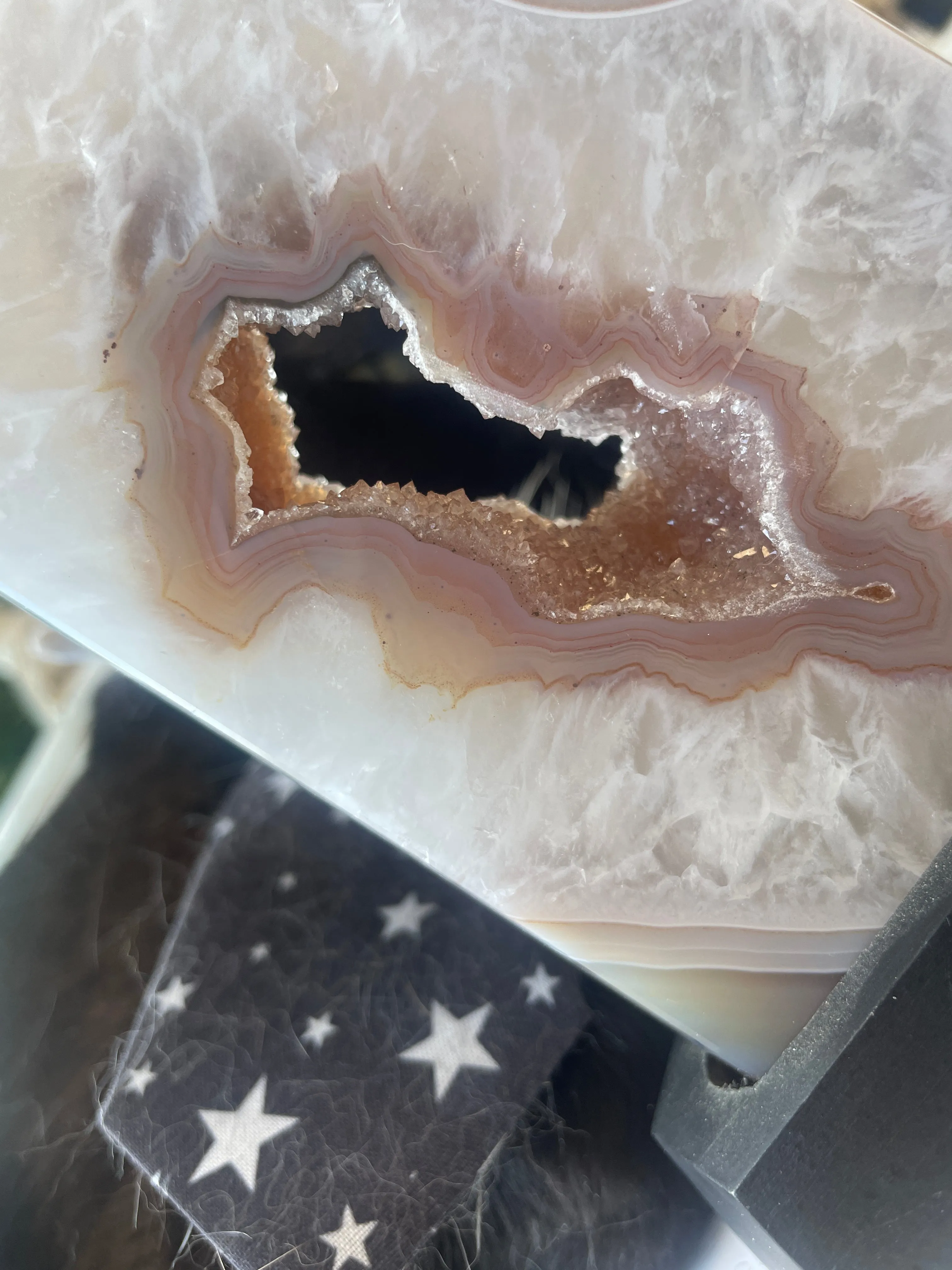 Agate Druzy on stand