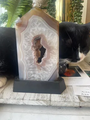 Agate Druzy on stand