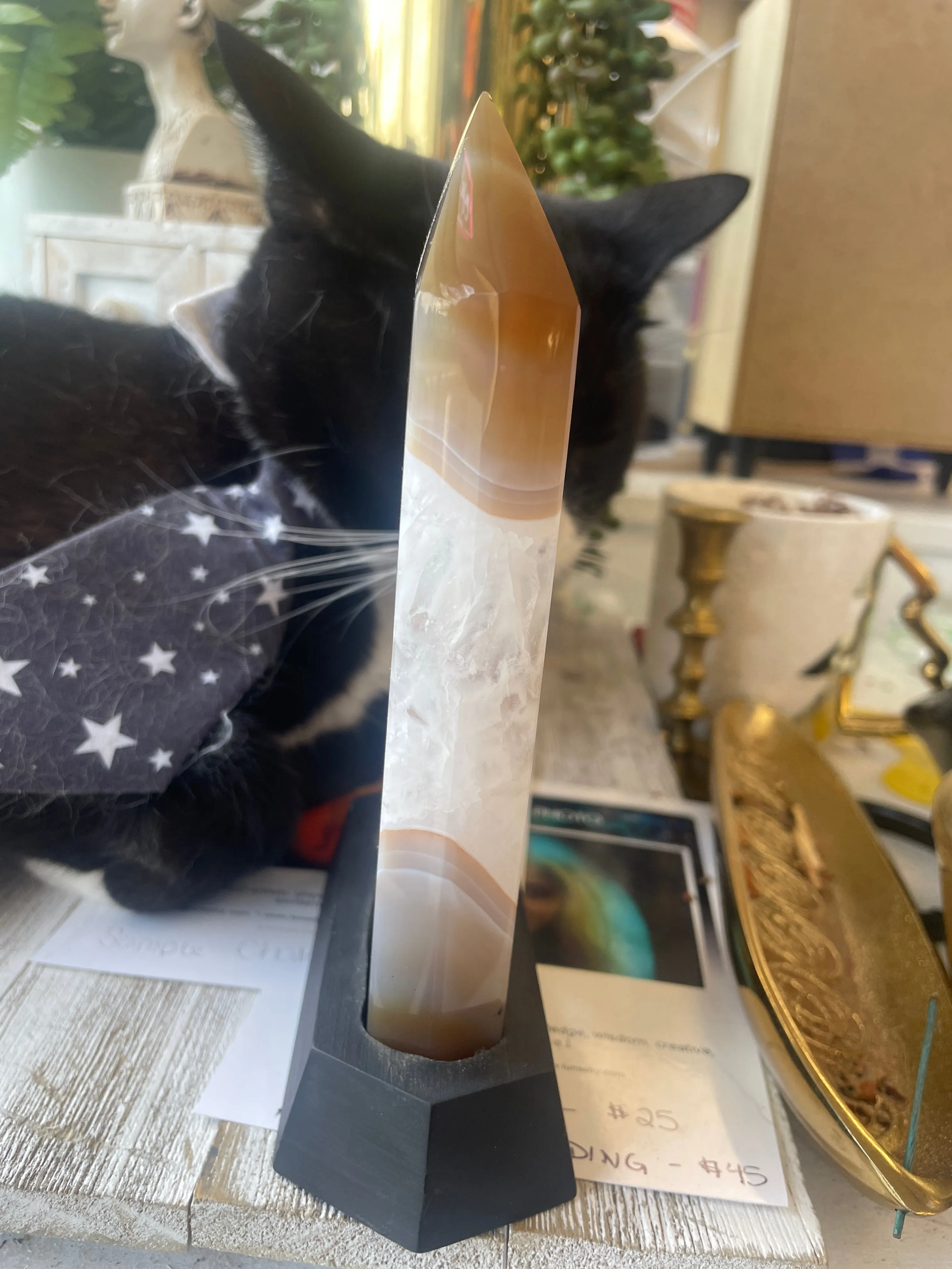 Agate Druzy on stand