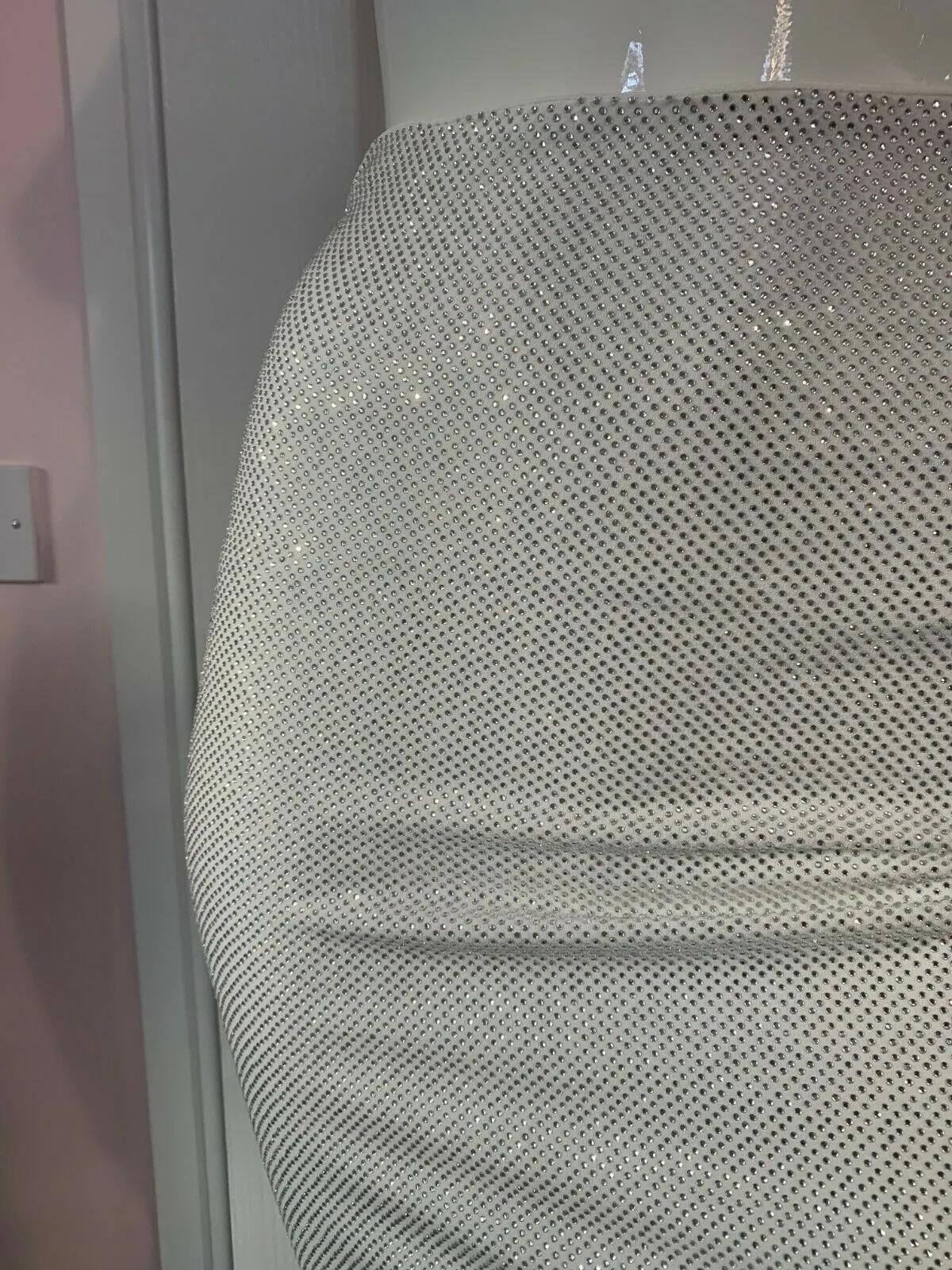 Alexandre Vauthier White Crystal Studded Bodycon Skirt