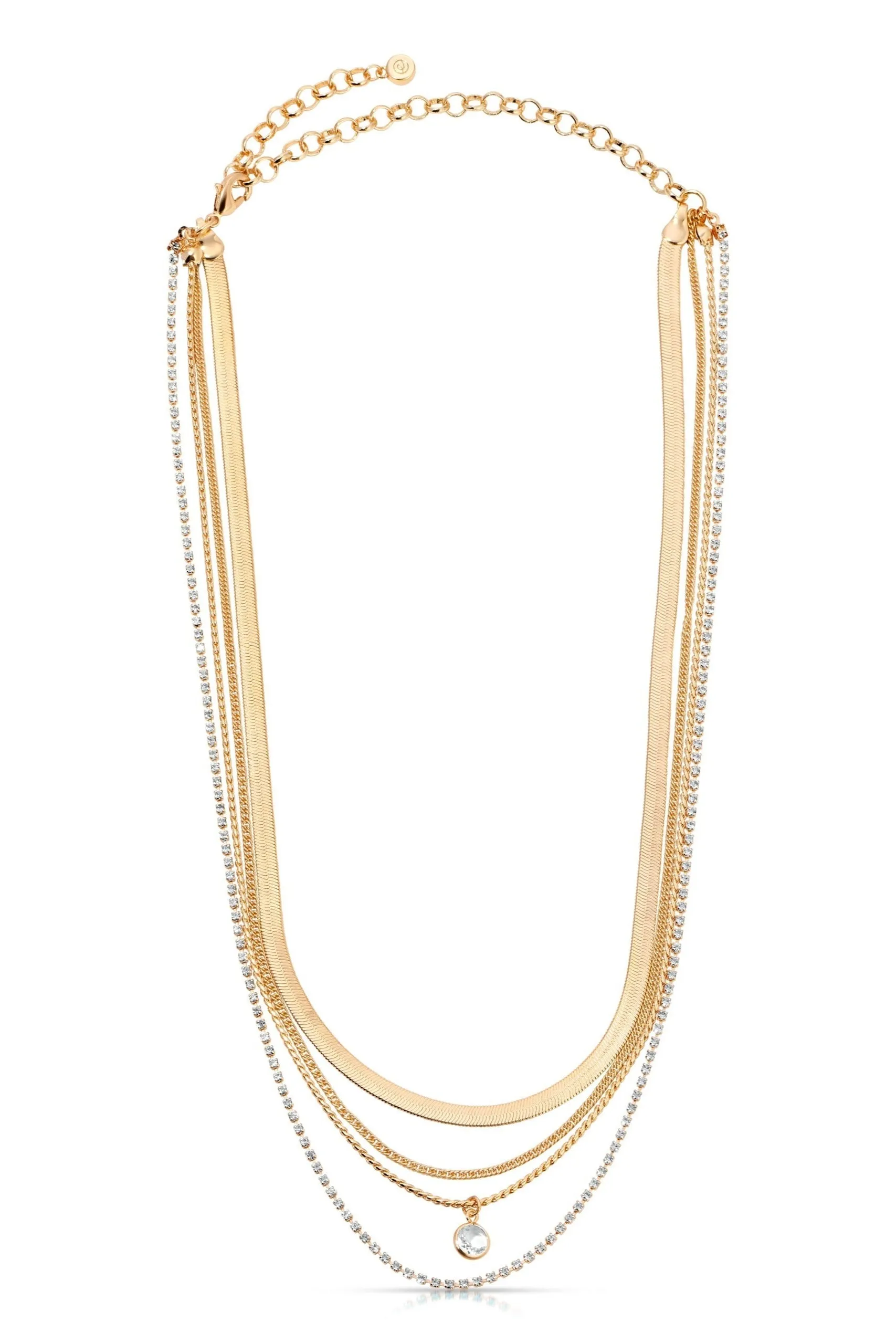 All the Chains Layered Necklace