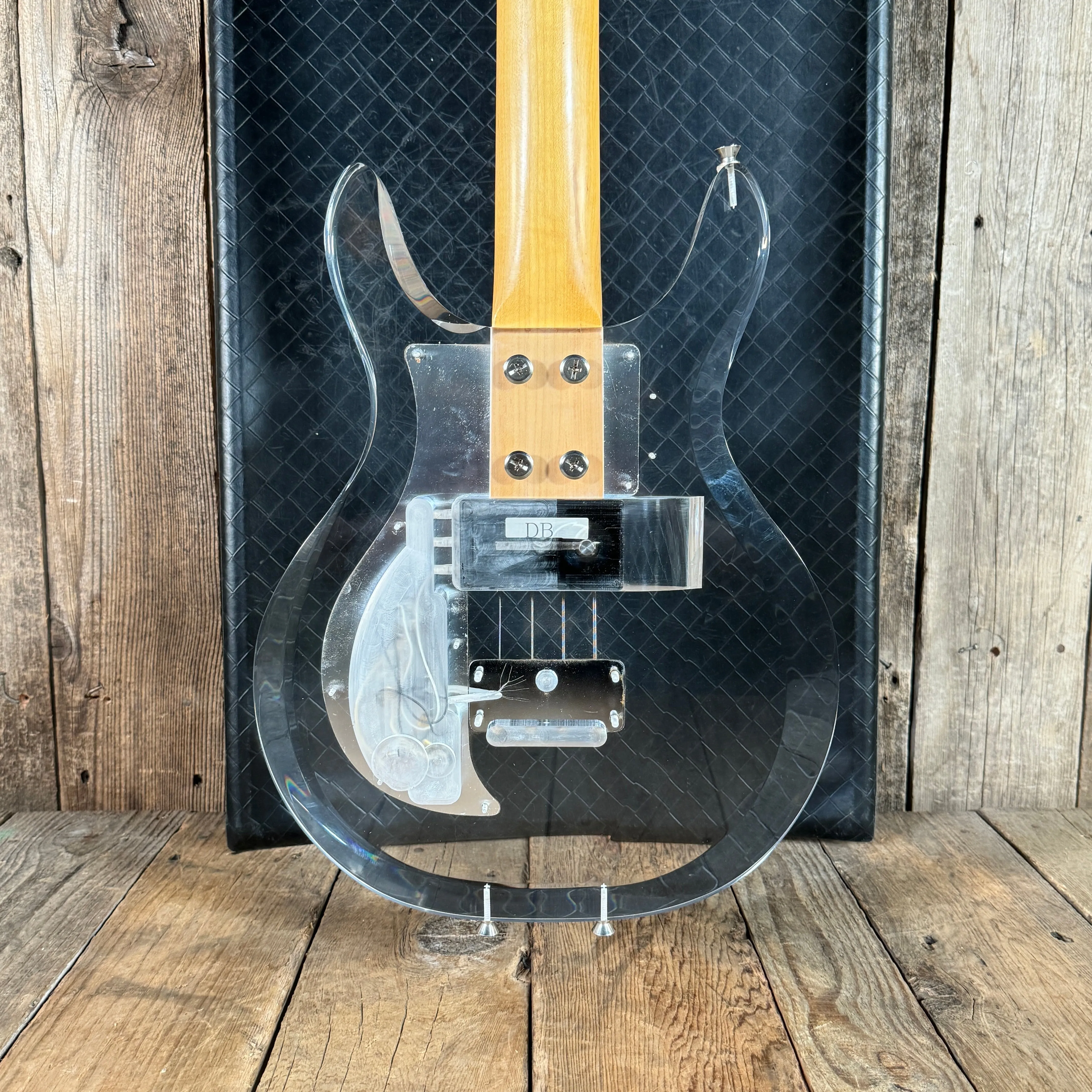 Ampeg Dan Armstrong ADA4 Lucite Bass Reissue 2010 Clear Lucite
