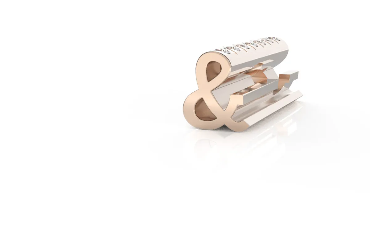 AMPERSAND - 14k Diamond Pavé - Pendant