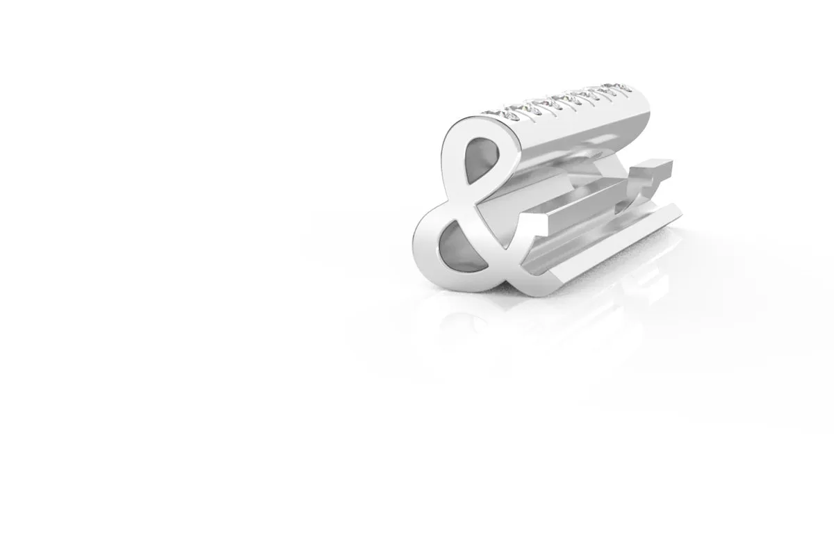 AMPERSAND - 14k Diamond Pavé - Pendant