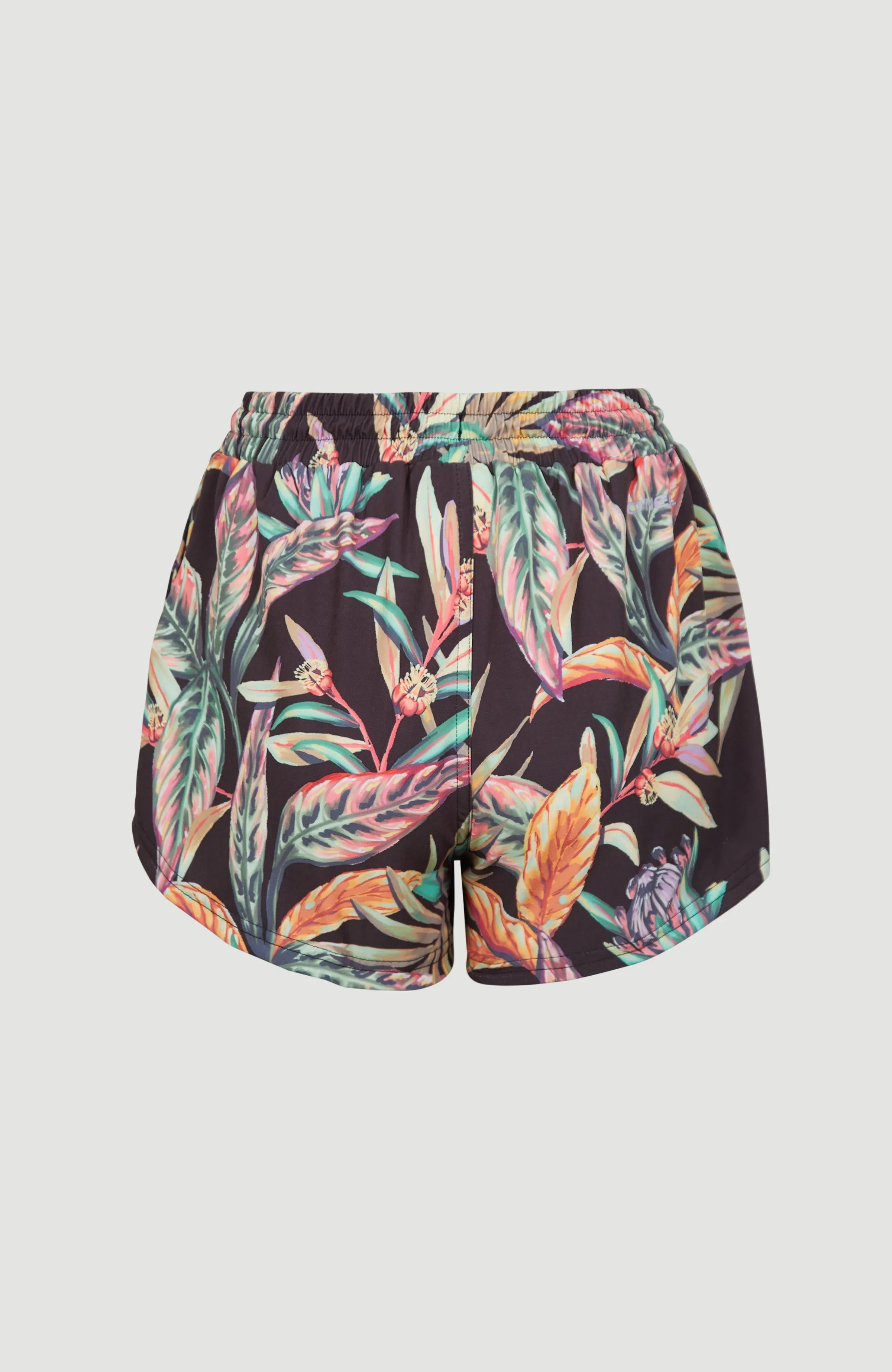 Anglet Badehose | Black Tropical Flower