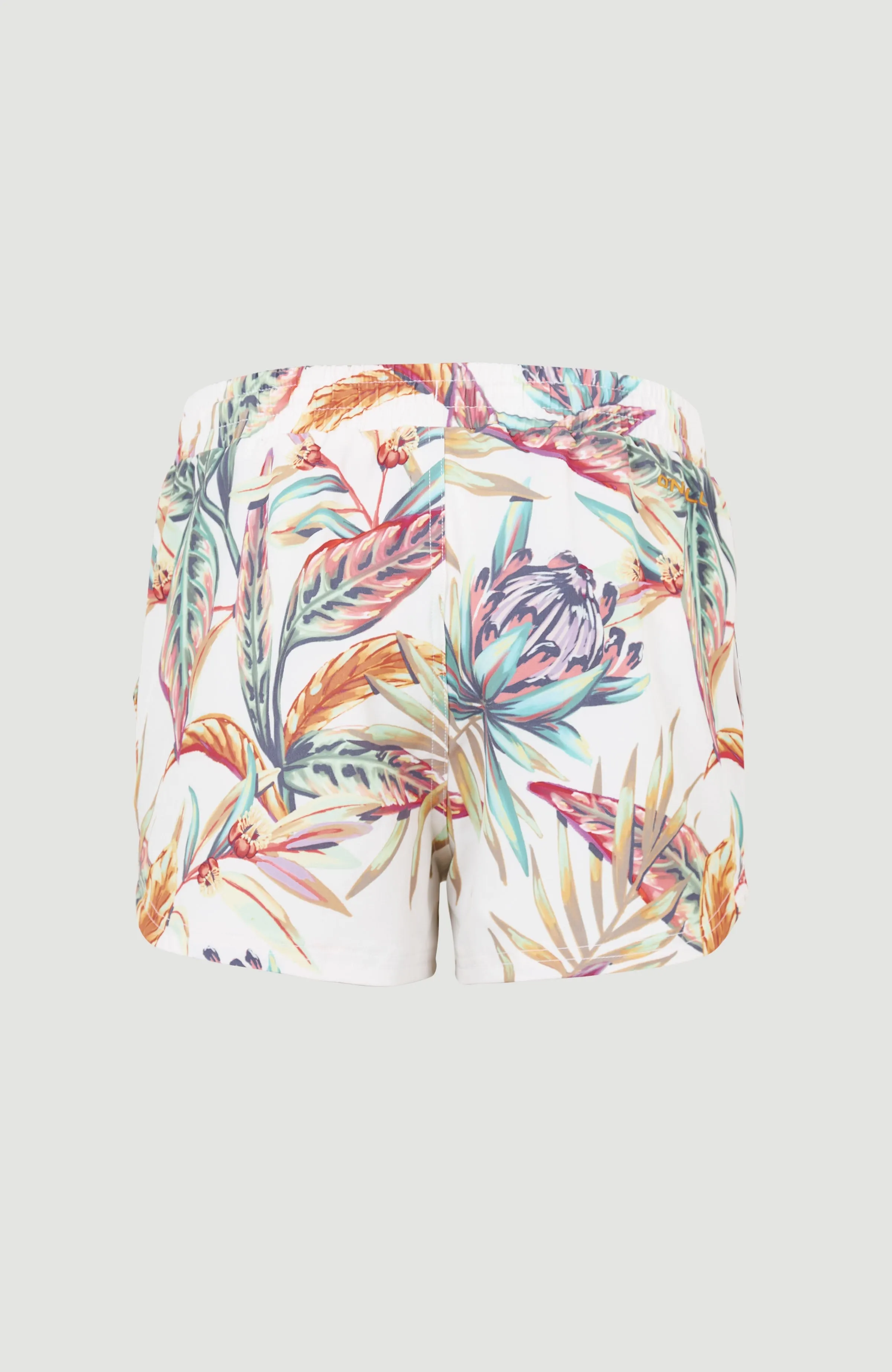 Anglet Badehose | White Tropical Flower