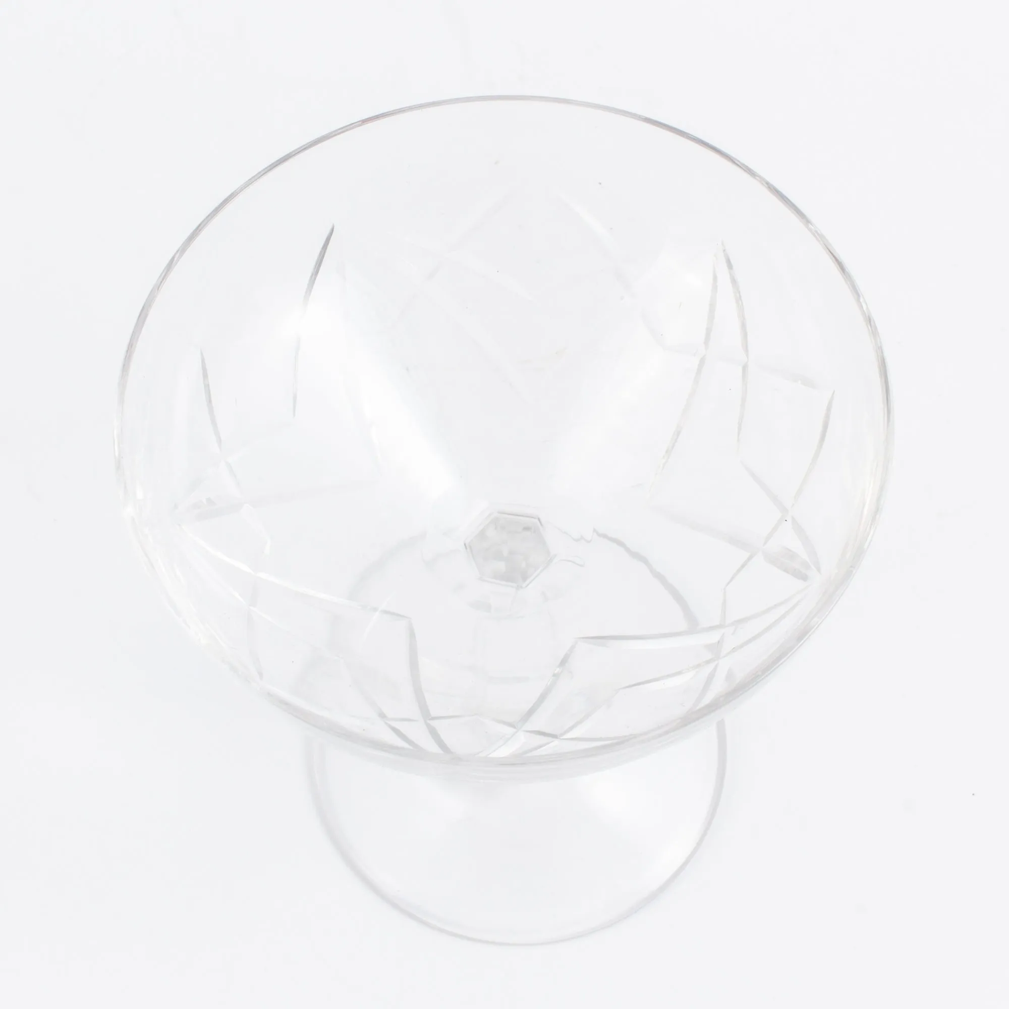 Antique French Cut Crystal Champagne Coupes | Set of 10