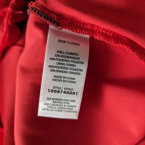 Ashley Park x RTR Red Chiffon Mini Dress, Sheer, Cutouts, Drawstring -sz 6