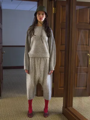 Atelier Delphine Kiko Knit Pant, Grey Melange