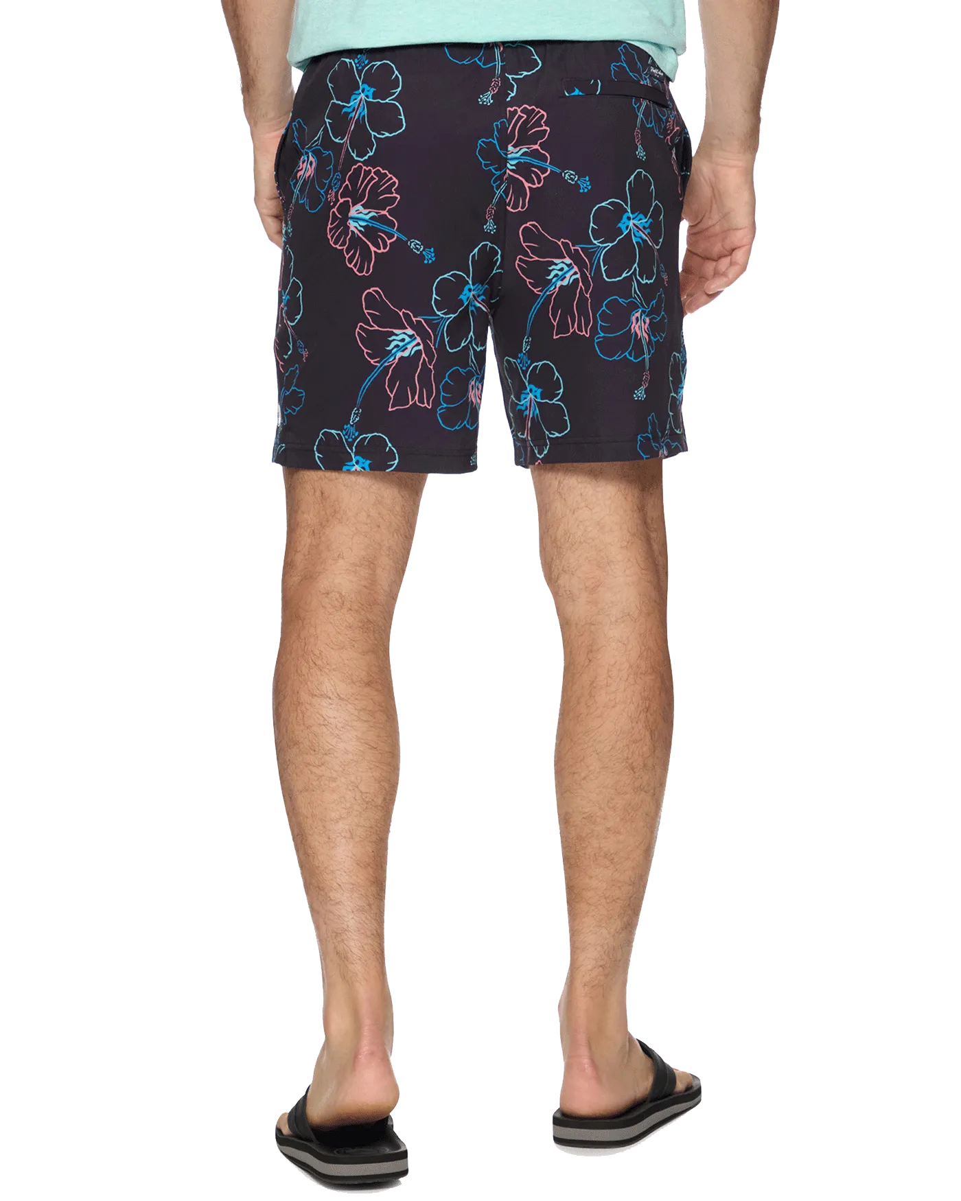 AUBURNDALE TROPICAL PRINT SWIM SHORT - 6.5” INSEAM