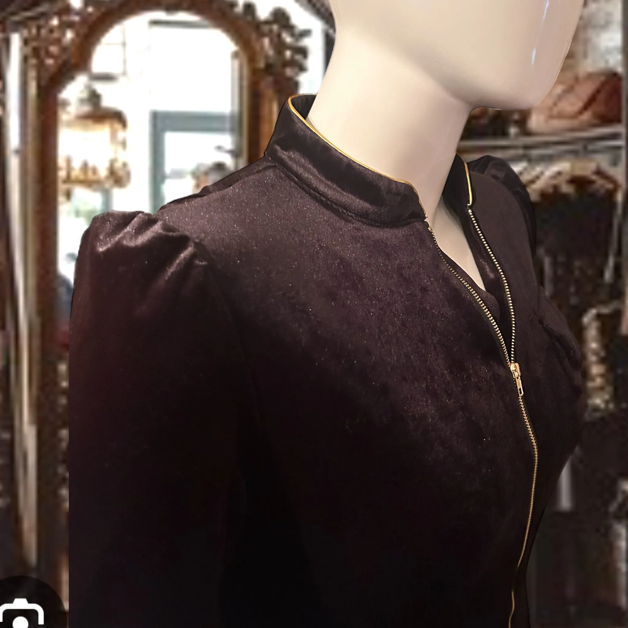 Audrey K THE SWEETEST TABOO BLACK VELVET DESIGNER DRESS