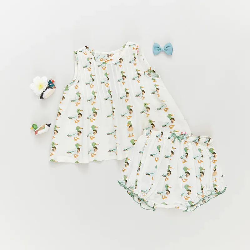 Baby Girl's Jaipur 2- Piece Set - Mallard Friends