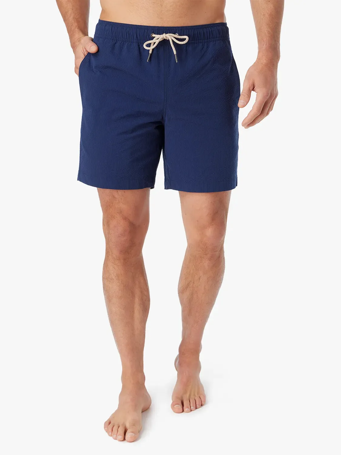 Bayberry Trunk | Navy Seersucker