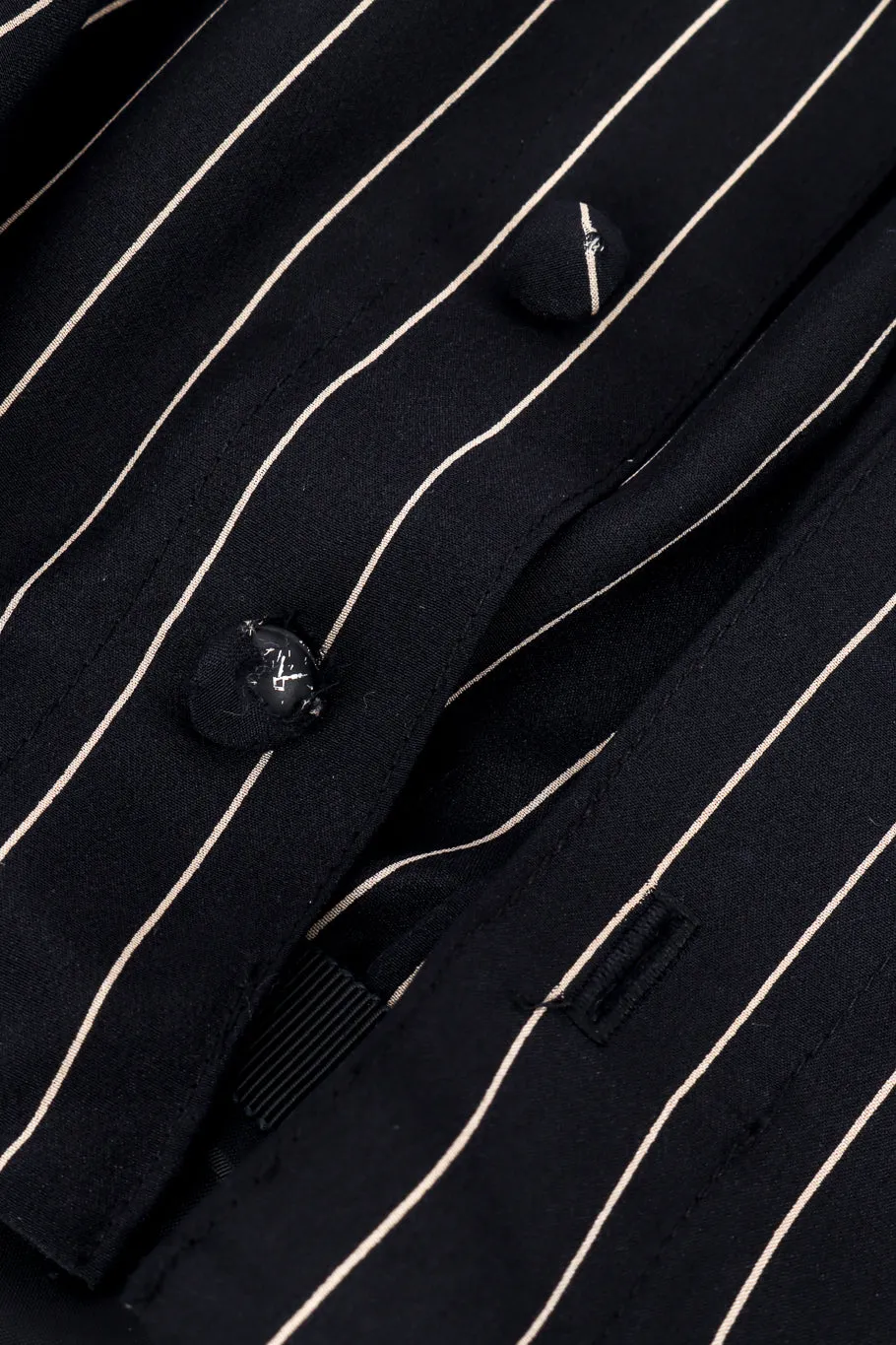 Beaded Pinstripe Dress