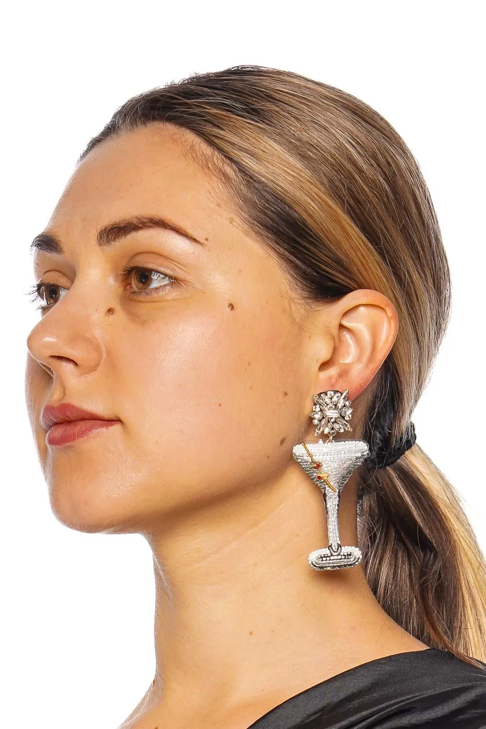 Bemelmans Beaded Martini Drop Earrings