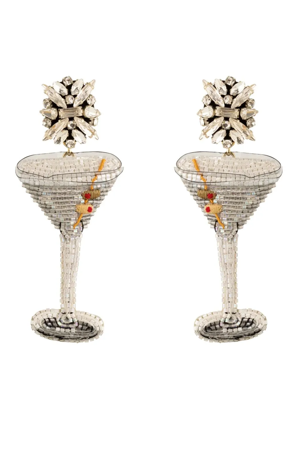Bemelmans Beaded Martini Drop Earrings
